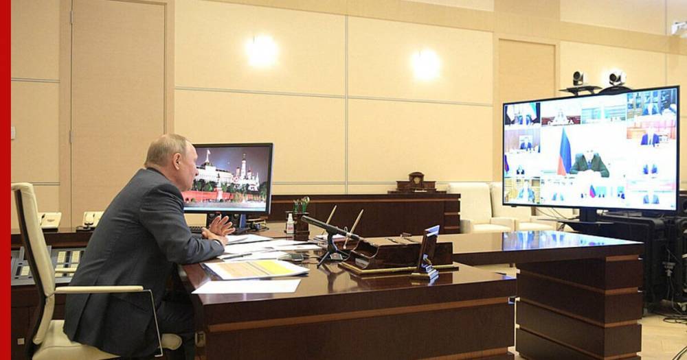 Путин провел дистанционное совещание по поводу ситуации с коронавирусом