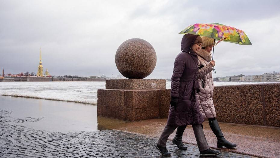 В Петербурге обещают мокрый снег и дожди