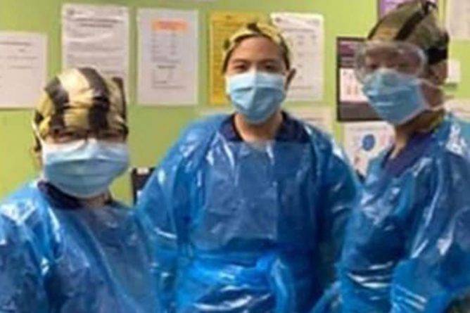 Медсестры, которые были вынуждены носить мешки для мусора вместо защитных костюмов, заболели коронавирусом