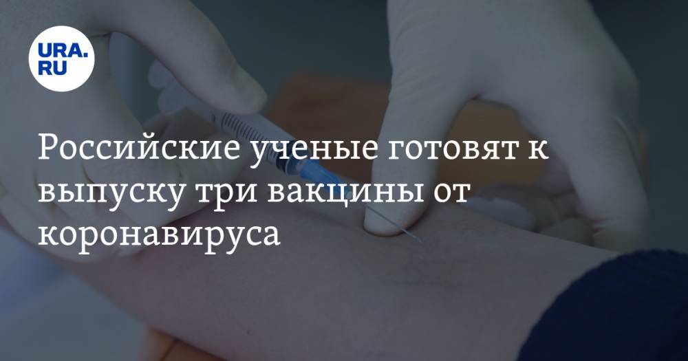 Российские ученые готовят к выпуску три вакцины от коронавируса