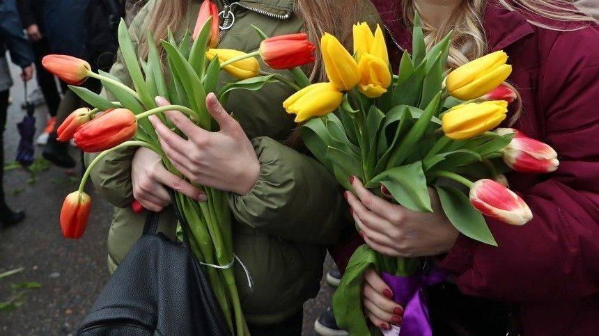 В Никитском ботаническом саду срезали тюльпаны и подарили врачам Крыма