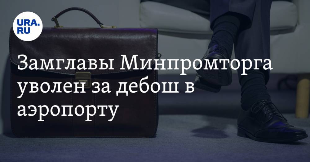 Замглавы Минпромторга уволен за дебош в аэропорту