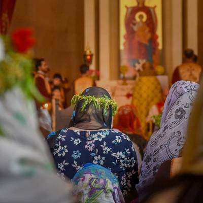 Православные христиане встречают Вербное воскресенье