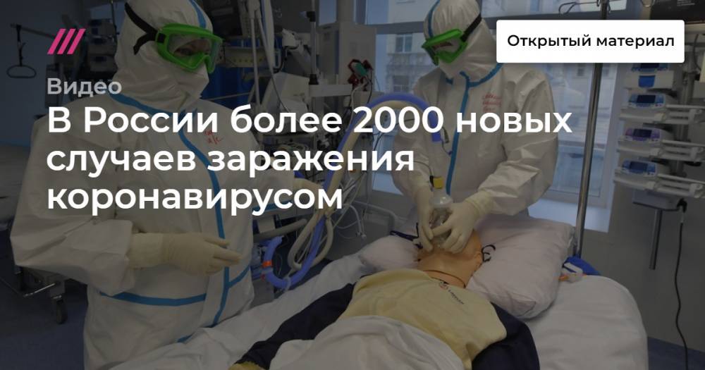 В России более 2000 новых случаев заражения коронавирусом