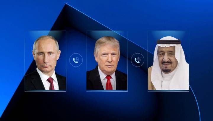 Путин провел телефонный разговор с президентом США и королем Саудовской Аравии
