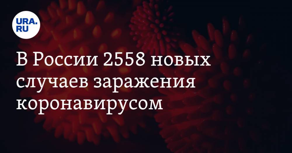 В России 2558 новых случаев заражения коронавирусом