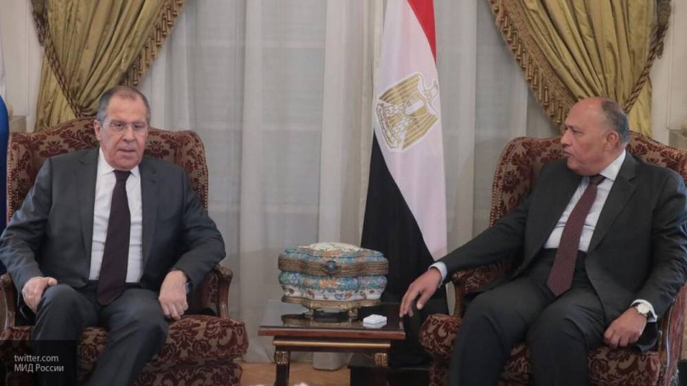 Главы МИД России и Египта обсудили обстановку на Ближнем Востоке и в Северной Африке