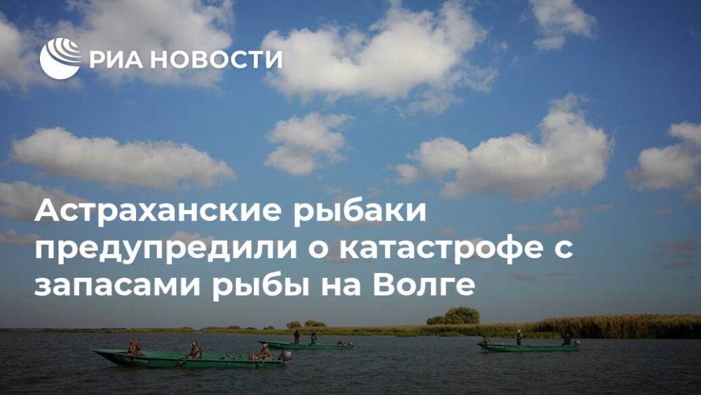Астраханские рыбаки предупредили о катастрофе с запасами рыбы на Волге