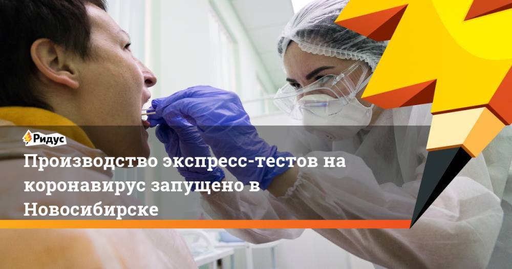 Производство экспресс-тестов на коронавирус запущено в Новосибирске