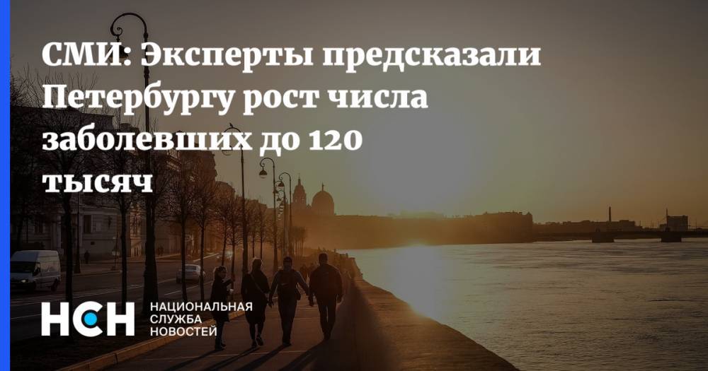 СМИ: Эксперты предсказали Петербургу рост числа заболевших до 120 тысяч