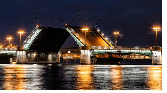 В ночь с 16 на 17 апреля в Петербурге разведут Сампсониевский мост