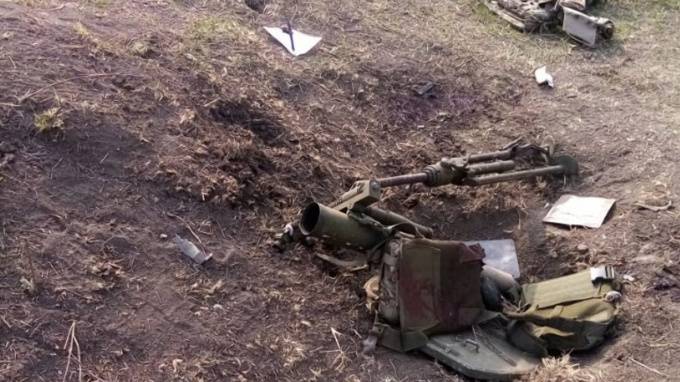 При взрыве миномета в Донбассе погиб украинский военный