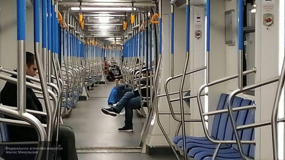 Московские полицейские задержали закурившего в вагоне метро мужчину
