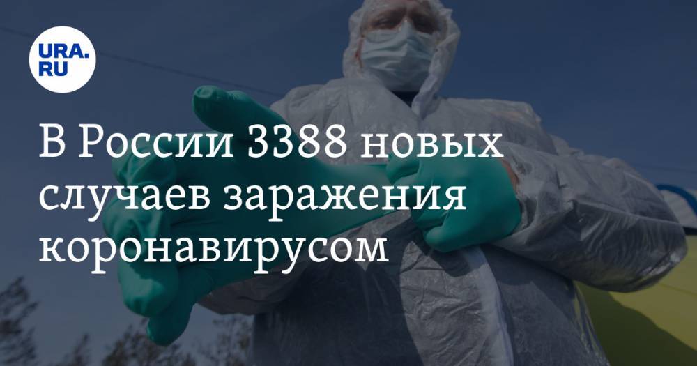 В России 3388 новых случаев заражения коронавирусом