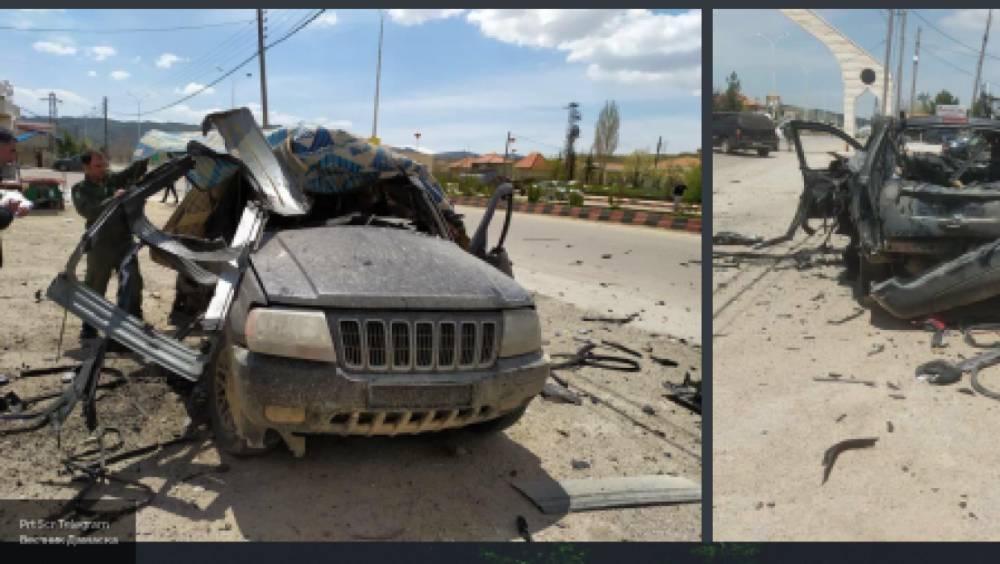 Заминированный автомобиль взорвался на западе Дамаска