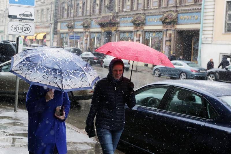 Дождь со снегом ожидается в Москве в пасхальную ночь