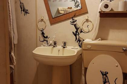 Бэнкси нарисовал картину о самоизоляции в туалете