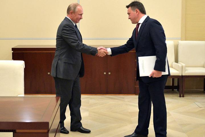 Путин объявил благодарность губернатору Мособласти Воробьеву