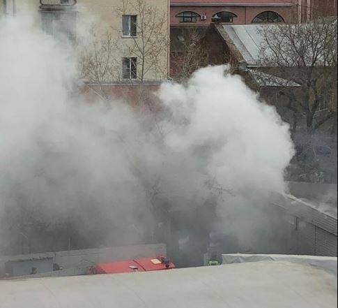 В центре Челябинска произошел пожар в гараже областного правительства