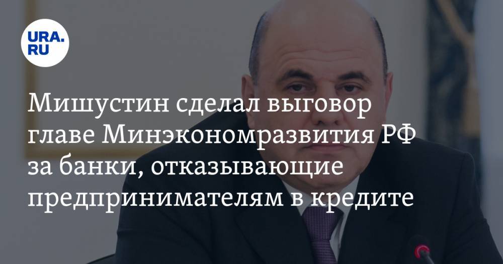 Мишустин сделал выговор главе Минэкономразвития РФ за банки, отказывающие предпринимателям в кредите