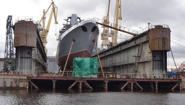 Первый фрегат с российской силовой установкой спустят на воду в мае