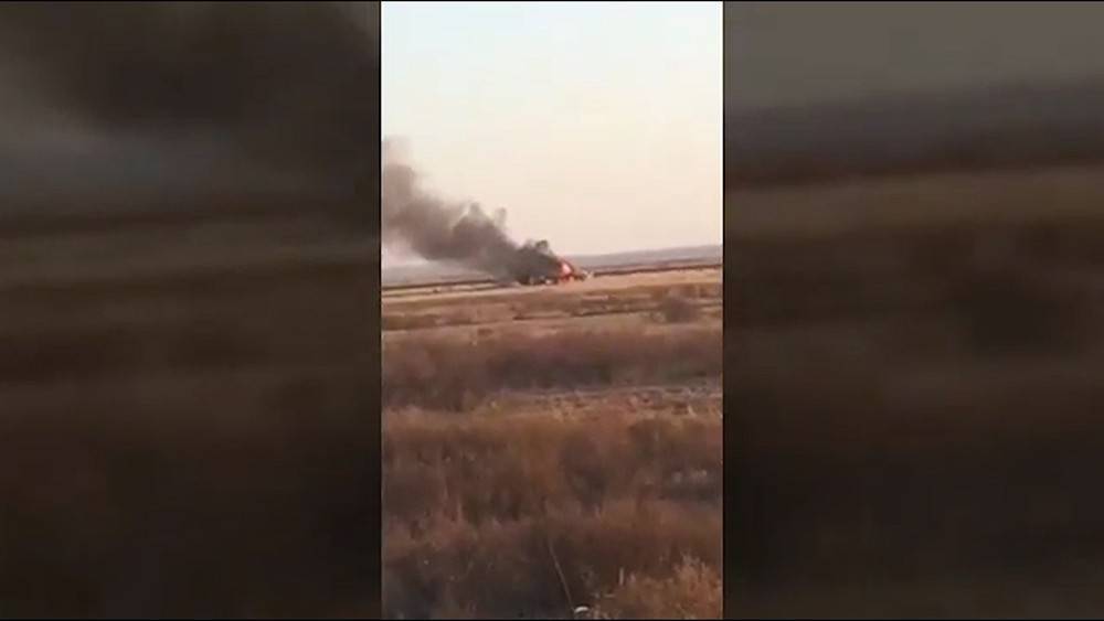 Крушение МиГ-31 в Казахстане засняли на видео