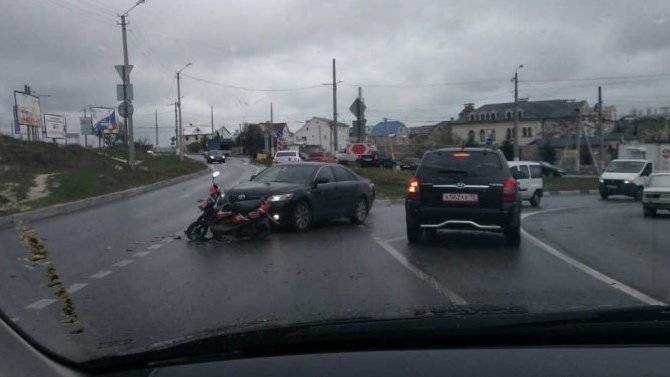 17-летний мотоциклист пострадал в ДТП в Севастополе
