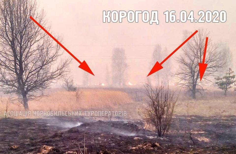 Песчаная буря возобновила пожары в Чернобыльской зоне