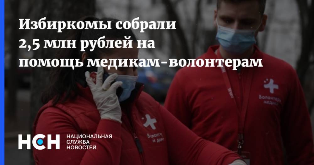 Избиркомы собрали 2,5 млн рублей на помощь медикам-волонтерам