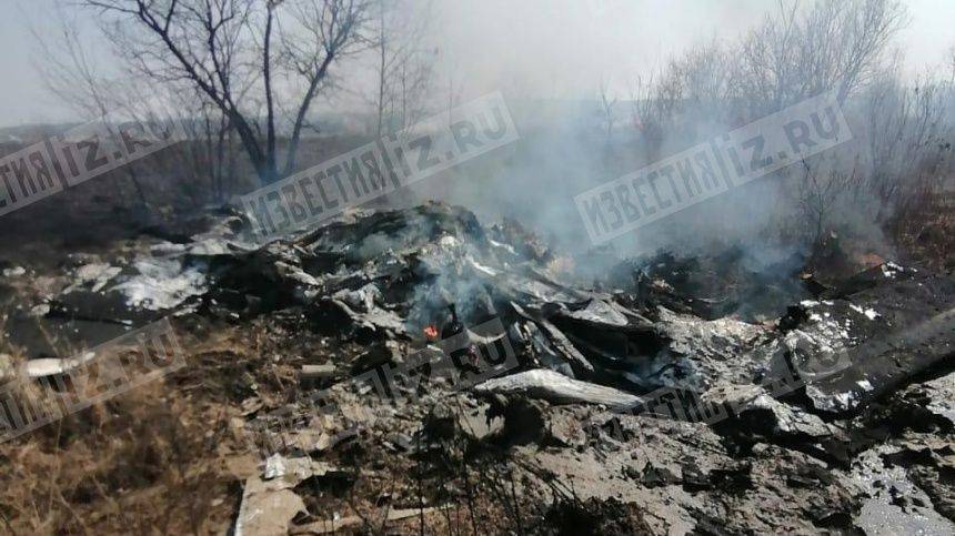 Видео с места крушения самолета-амфибии в Хабаровском крае
