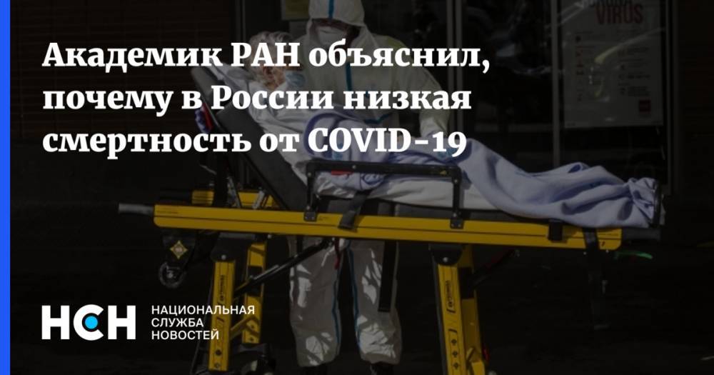Академик РАН объяснил, почему в России низкая смертность от COVID-19