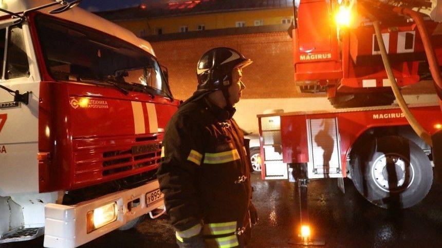 При пожаре в госпитале в Москве пострадал один человек