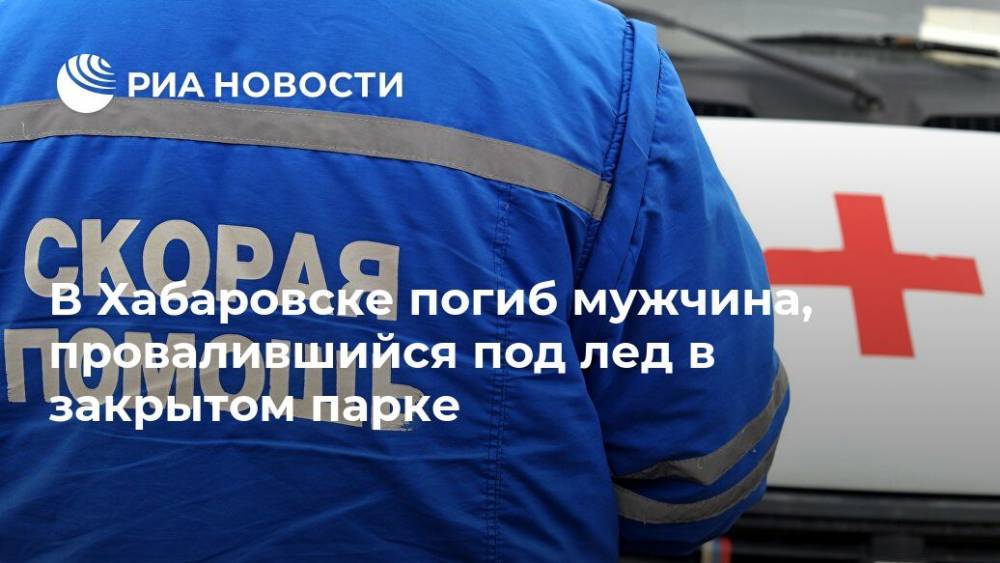 В Хабаровске погиб мужчина, провалившийся под лед в закрытом парке