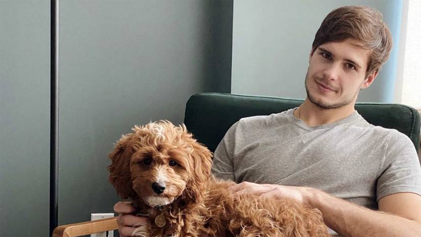 Хоккеист Шестёркин показал, как дрессирует собаку в период карантина