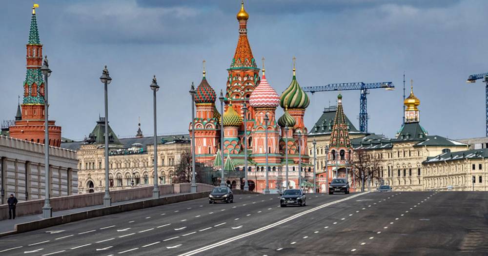 Загруженность дорог Москвы упала на 86% за три недели