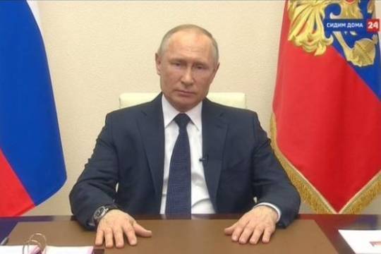 Путин объявил все дни до конца апреля нерабочими