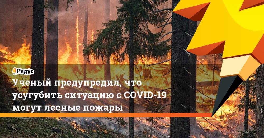 Ученый предупредил, что усугубить ситуацию с COVID-19 могут лесные пожары