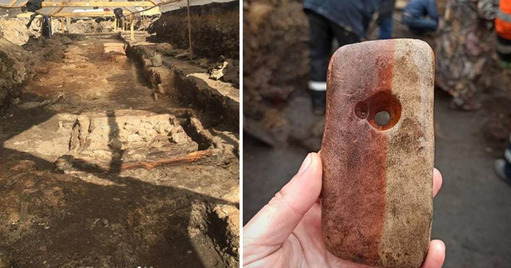 Археологи обнаружили на раскопках в Пскове каменный iPhone