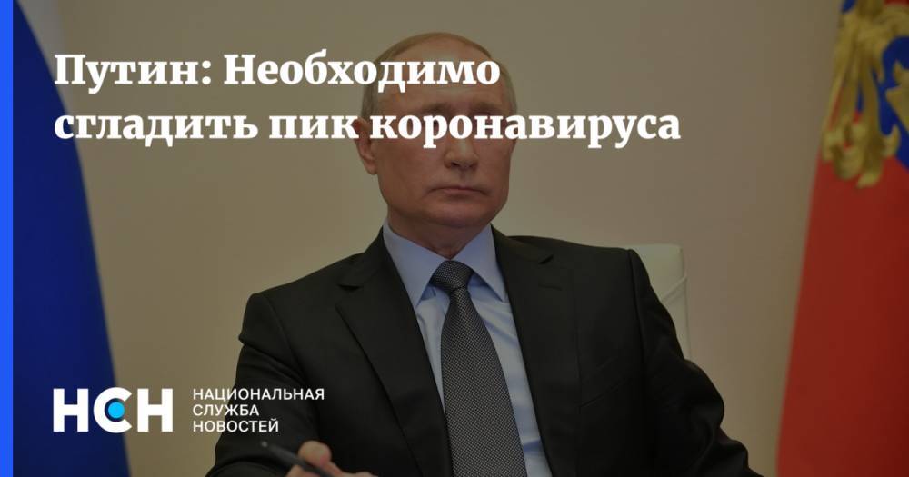 Путин: Необходимо сгладить пик коронавируса