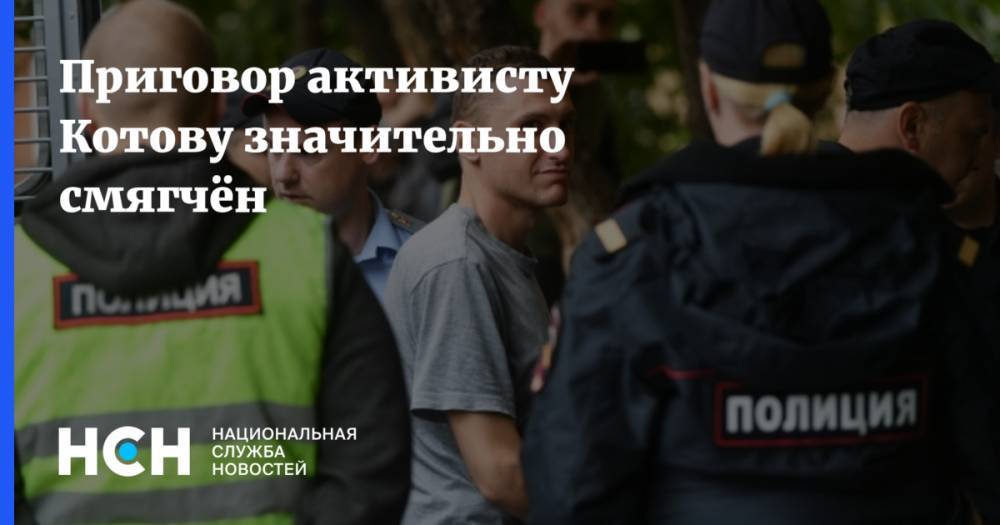Приговор активисту Котову значительно смягчён