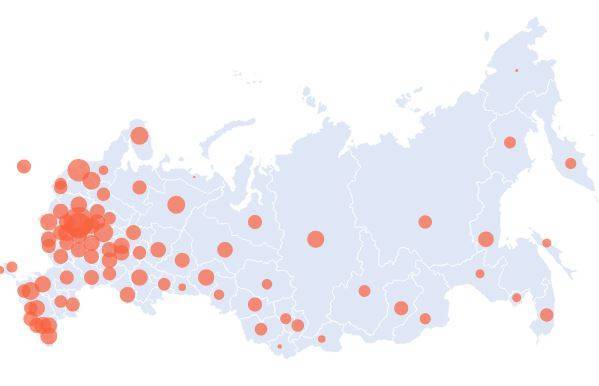 Количество больных коронавирусом в России на 20 апреля