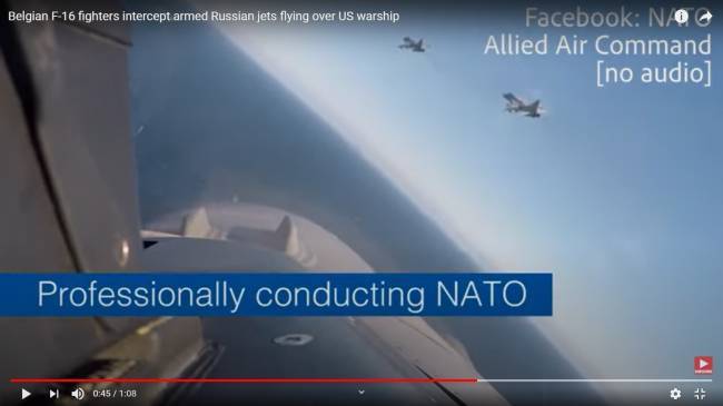 «Стычка» на Балтике F-16 и Су-30: российские самолеты были над эсминцем США
