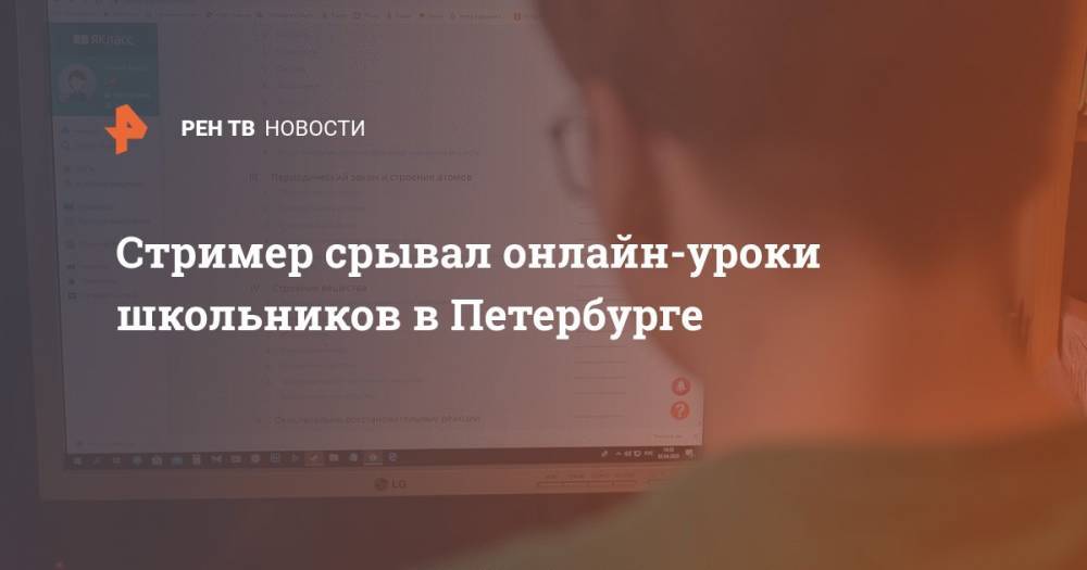 Стример срывал онлайн-уроки школьников в Петербурге