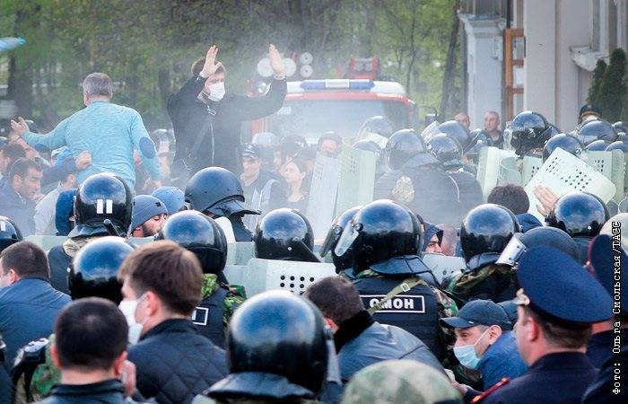 Во Владикавказе возбудили дело о насилии против полицейских во время акции протеста