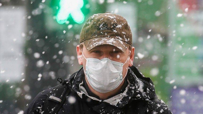 На Москву обрушился снегопад с сильным ветром
