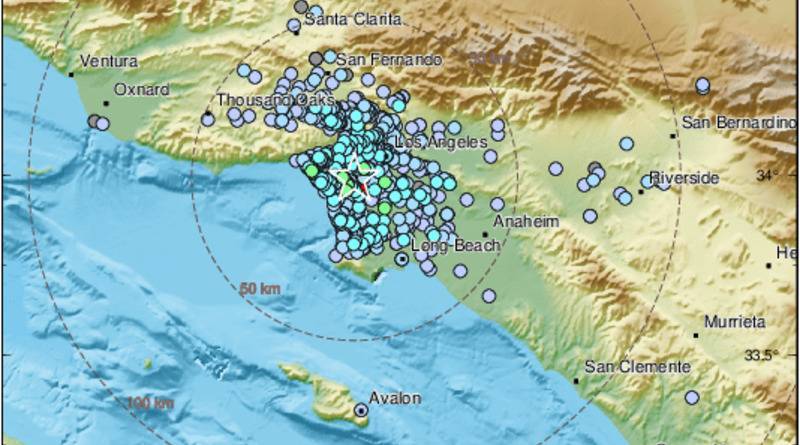 В Лос-Анджелесе произошло землетрясение в тектоническом разломе силой почти 4 балла