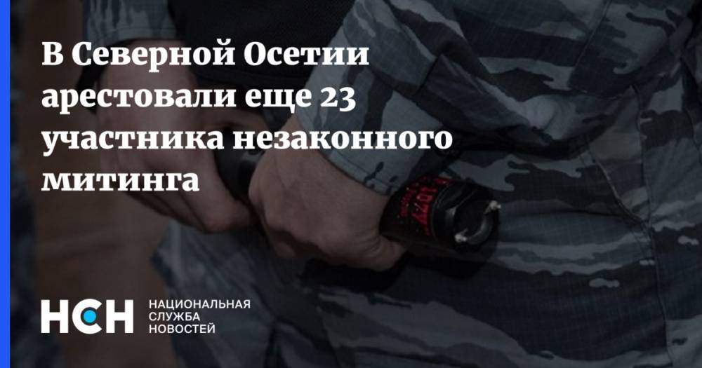 В Северной Осетии арестовали еще 23 участника незаконного митинга