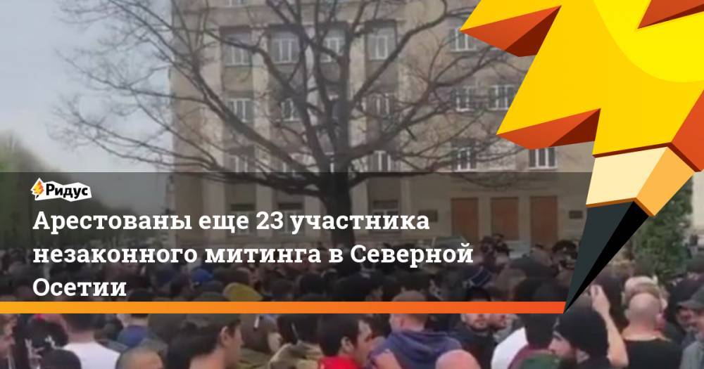 Арестованы еще 23 участника незаконного митинга в Северной Осетии