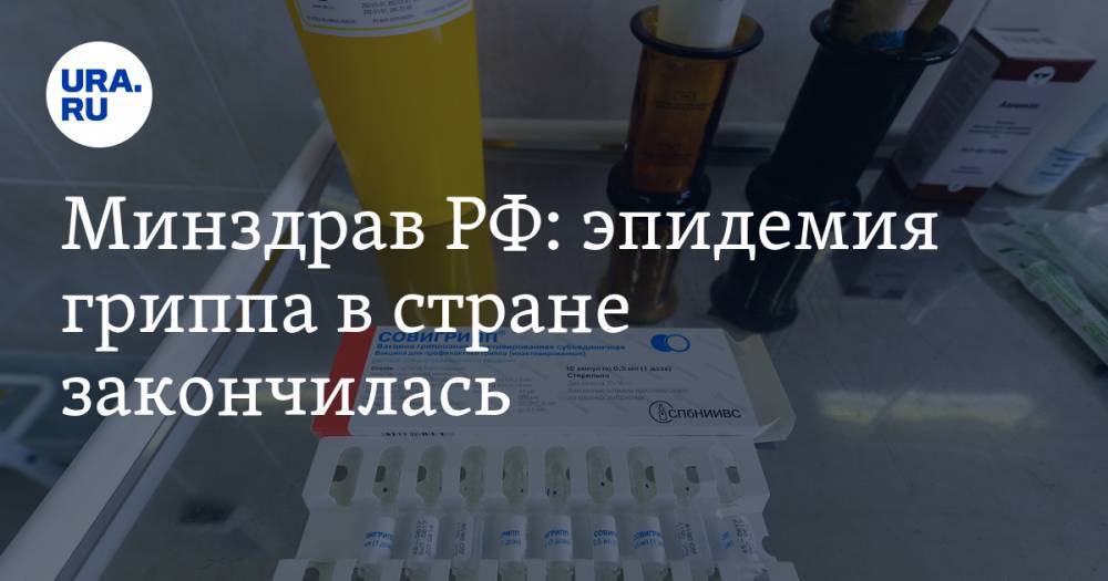 Минздрав РФ: эпидемия гриппа в стране закончилась