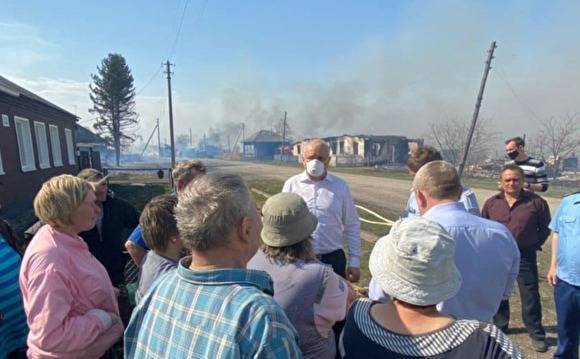 В Кемеровской области сгорели десятки домов в трех поселках